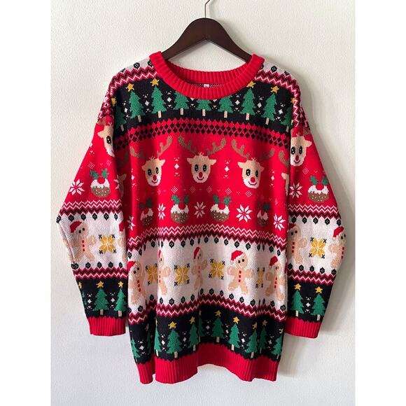 Christmas sweater unisex sz XL, ugly christmas sweater - Picture 2 of 5
